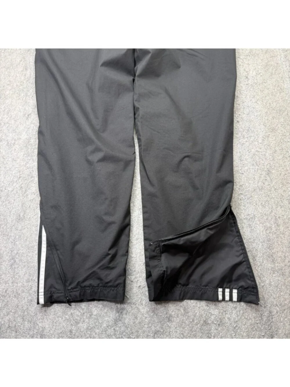 Adidas Windbreaker Track Pants Men L Black Lined 30